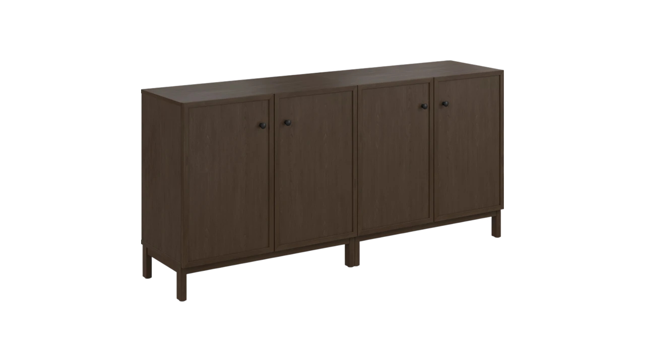 2-Pack: Bush Home Avery 2 Door Low Storage Cabinet