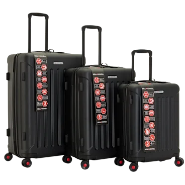 Bell + Howell 3-Piece Luggage Set with Built in Luggage Scale