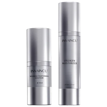 Invaincu Health Wrinkle Tightening Solution & Probiotic Collagen Moisturizer Set