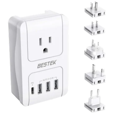 Bestek 3000W International Travel Adapter with PD 3.0