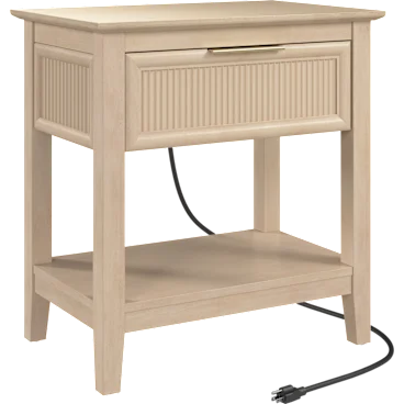 Camille Fluted End Table with Drawer