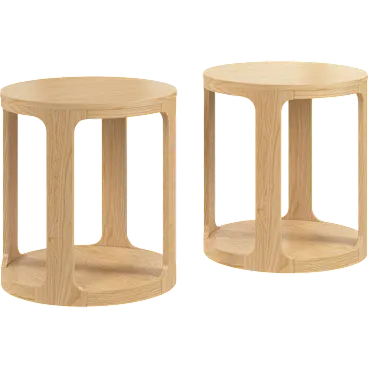 Vera Round End Table - Set of 2