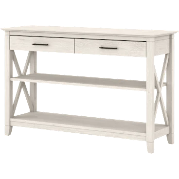 Key West Console Table with Drawers and Shelves
