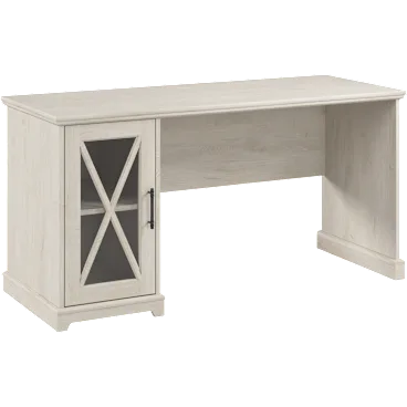 Lennox 60W Farmhouse Desk with Storage Cabinet