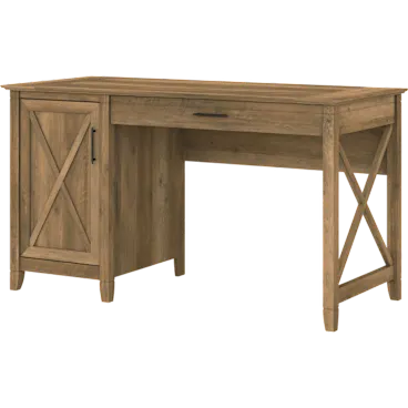 Key West 54W Computer Desk with Keyboard Tray and Storage
