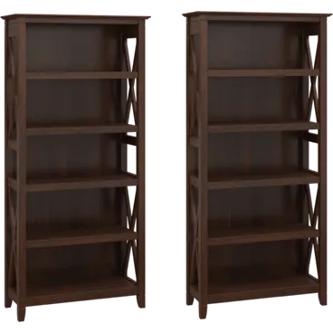 Key West 5 Shelf Bookcase Set