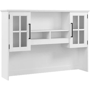 Westbrook 60W Computer Desk Hutch in White Ash