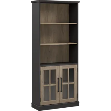 Westbrook 5 Shelf Bookcase with Glass Doors