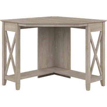 Key West Small Corner Desk in Washed Gray