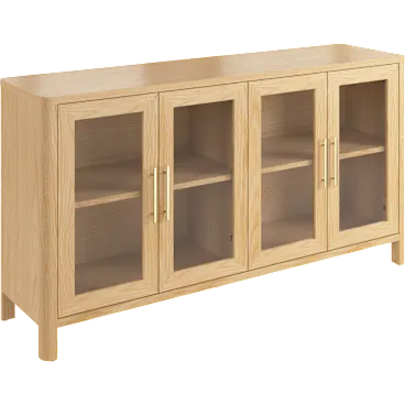 Vera 60W Buffet Storage Cabinet with Glass Doors