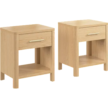 Vera Nightstand with Drawer - Set of 2