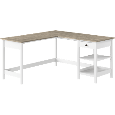 Mayfield 60W L Shaped Computer Desk with Storage