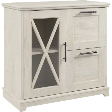 Lennox Farmhouse 2 Drawer Lateral File Cabinet with Shelves