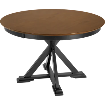 West End 45W Round Trestle Dining Table