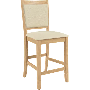 Key West Upholstered Cross Back Dining Counter Stool