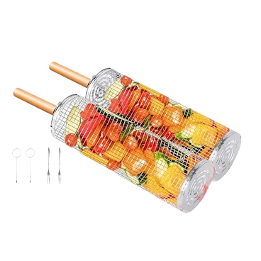 Seamless Outdoors Rolling Grill Basket