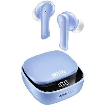 Groovz True Wireless Earbuds 26-Hour Playtime + Smart Charging Case