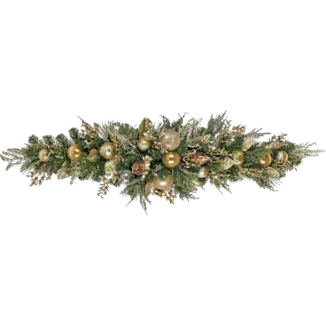National Tree Company 60" Champagne Wishes Mantel Swag