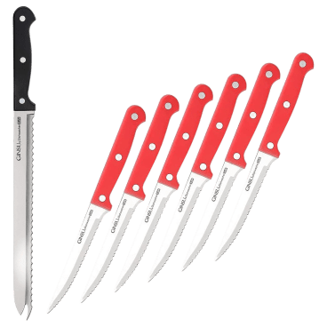 Ginsu Kiso 6-Piece Steak Set & Original Slicer