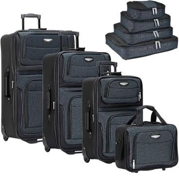 Travel Select Amsterdam 8-Piece Softside Luggage Set with Packing Cubes