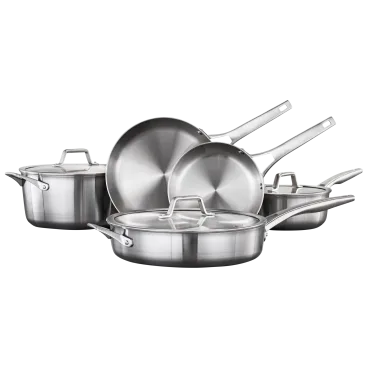 Calphalon Premier 8-Piece Stainless Steel Cookware Set
