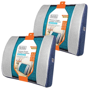 Paquete de 2: Cojines Lumbares BLACK+DECKER con Gel Refrescante