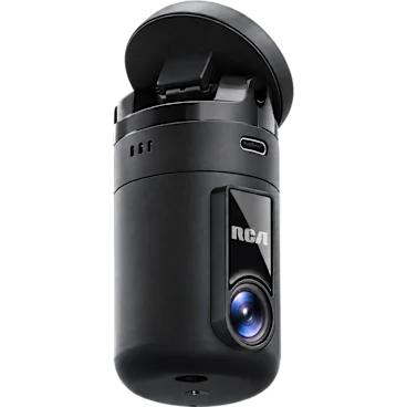 RCA 360 Degree Viewing Dash Cam with Voice Controlled Camera Aiming