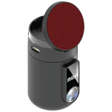 RCA 360 Degree Viewing Dash Cam with Voice Controlled Camera Aiming