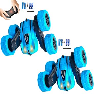 2-Pack: RacingFun Remote Control Swing Stunt Car with Light 2.4G