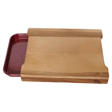 Curtis Stone Acacia Wood Workstation with Micro Sheet Pan