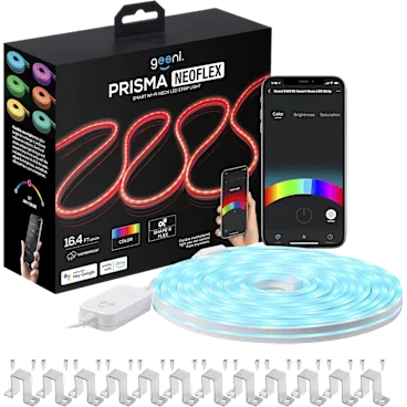 Geeni Prisma Neoflex Smart Wi-Fi Neon LED 16.4ft Strip Light