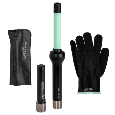 Harry Josh Pro Cordless Ceramic 1" Curling Wand with 2 Batteries