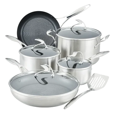 Circulon SteelShield 10-Piece Stainless Steel Nonstick Cookware Set