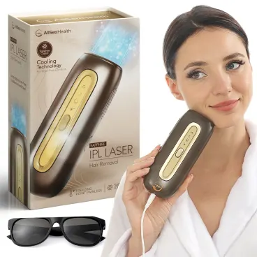 AllSett Health Sapphire Ice Cooling IPL Laser Hair Removal Device