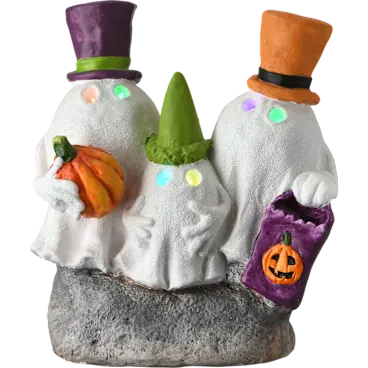 National Tree Company Large 15" Tall LED Light Up Ghost Figurine
