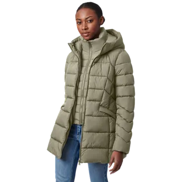 Bernardo Hooded Cosmic Puffer Coat with Bib