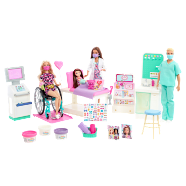 Barbie Careers Care Facility Playset with 4 Dolls