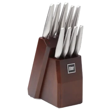 Robert Irvine 10-Piece Stainless Steel Knife Block Set
