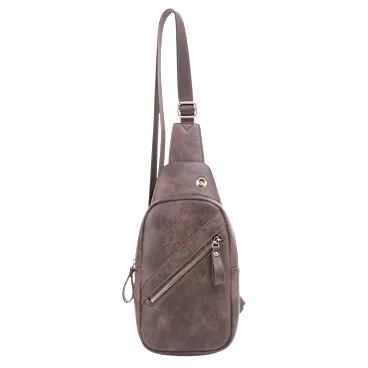 Poppy & Harper Ciara Sling Bag with Diagonal Zipper