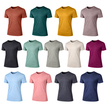6-Pack: GBH Assorted Men's Short Sleeve Fashion Stretch Rayon Tees