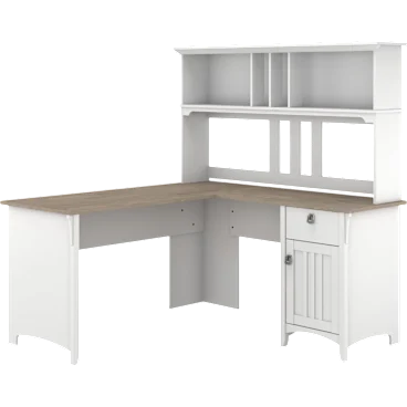 Salinas 60W L Shaped Desk with Hutch