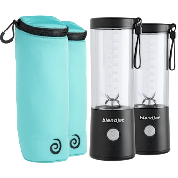 2-Pack: BlendJet 2 Portable Blenders with Insulated Sleeves
