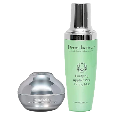 Dermalactives Honey Charcoal Mask & Apple Cider Mist Collection