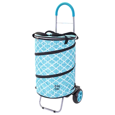 dbest products Bigger Cooler Trolley Dolly Folding Cooler
