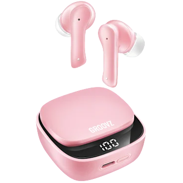 Groovz True Wireless Earbuds 26-Hour Playtime + Smart Charging Case