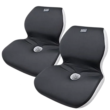 2-Pack: Black+Decker Memory Foam Full Chair Shape Seat Cushion