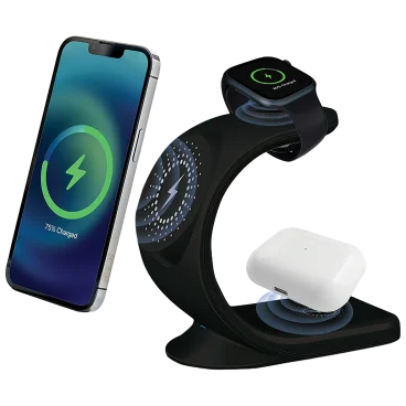 Brookstone 3-In-1 MagSafe Curved Wireless Charging Stand