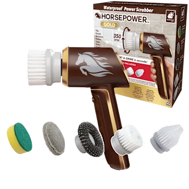 Horsepower Gold Edition Waterproof Power Scrubber