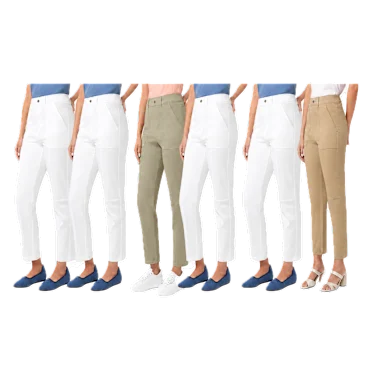 2-Pack: HUE Stretch Utility Pants