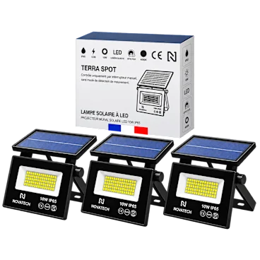 3-Pack: Hakol Super-Bright Waterproof Solar 6500K LED Spot 10W Lights